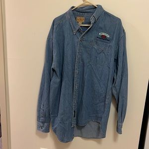 Smuckers Jean button up shirt size XL FROM POST AUTHORITY from early 2000s